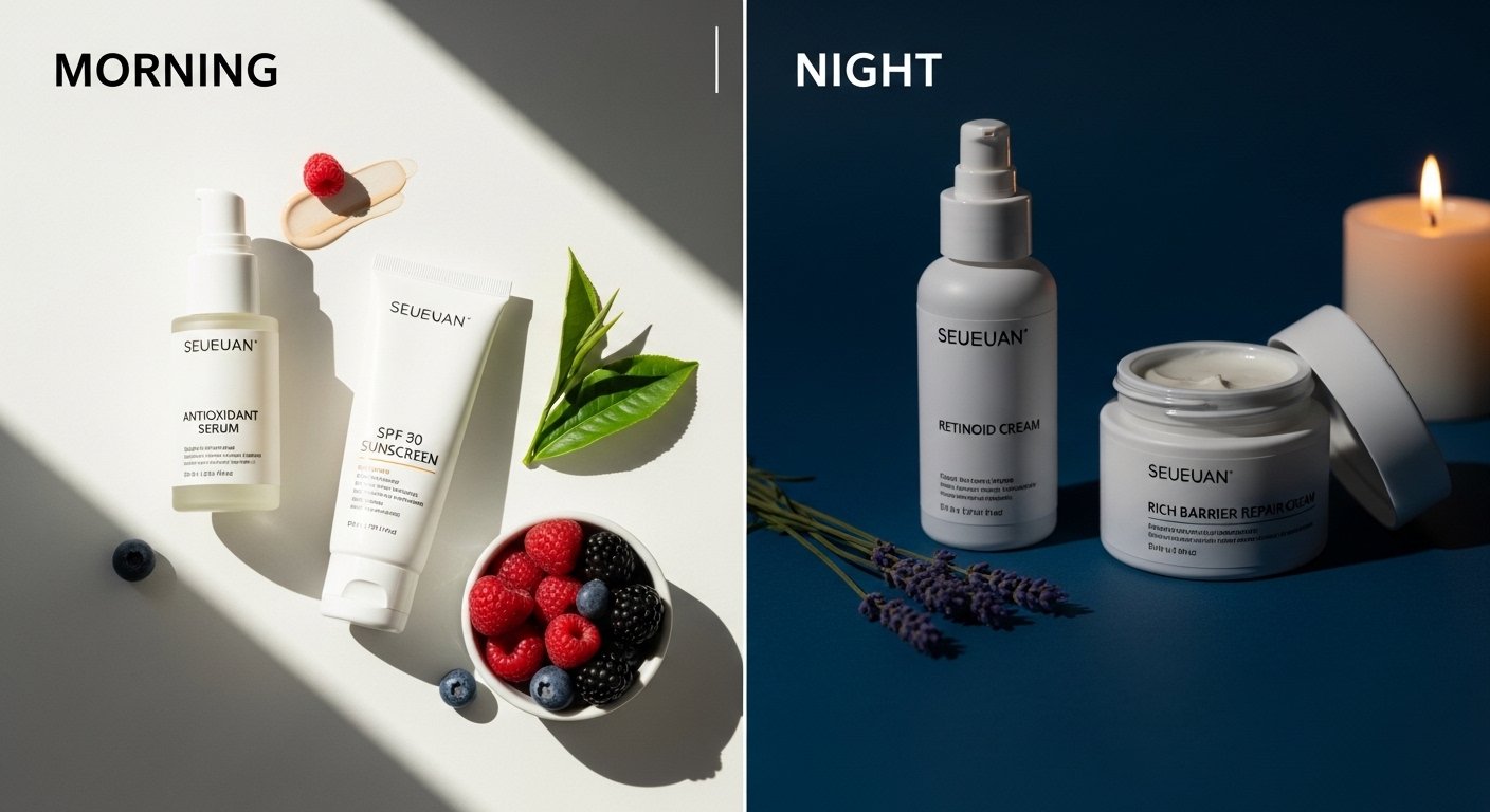 Morning vs Night Skincare Routine
